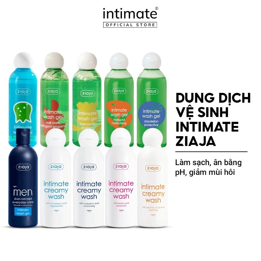 Dung Dịch Vệ Sinh Phụ Nữ Intimate ZIAJA Xuất Xứ Ba Lan Giúp Dưỡng Ẩm, Khử Mùi,...
