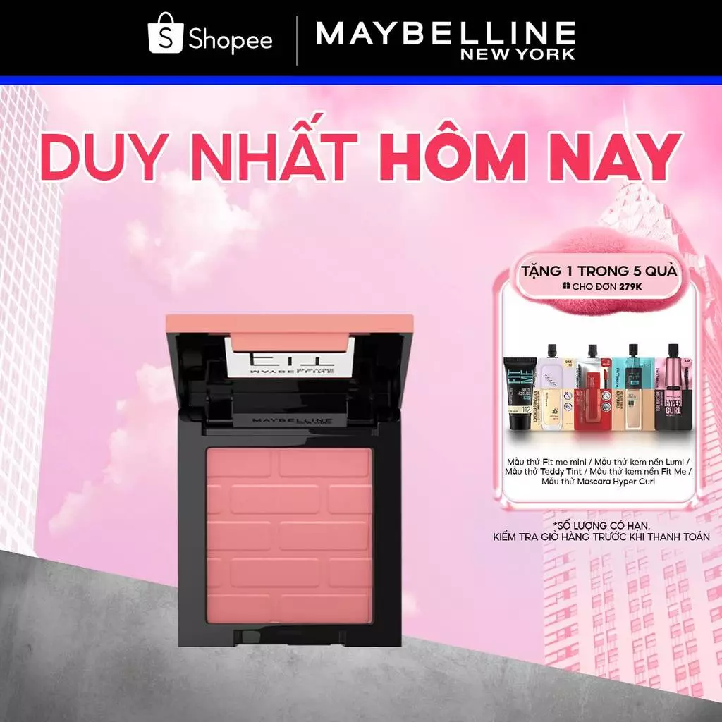 Phấn má hồng mịn lì chuẩn màu Maybelline Fit Me Blush 4.5g