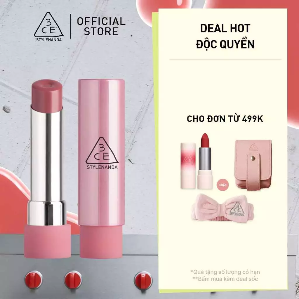 Son bóng dưỡng môi 3CE GLAZY LIP GLOW