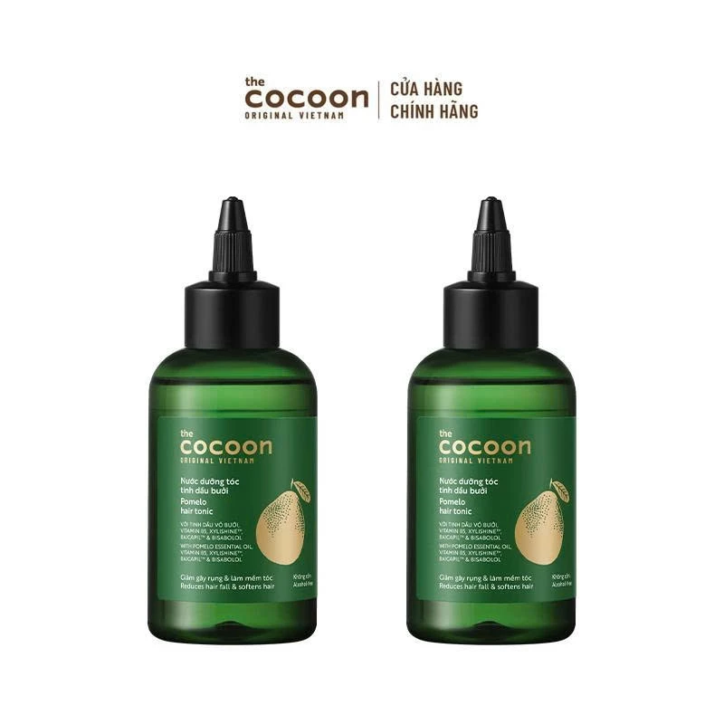 [MUA 2 GIẢM 41%] Combo 2 nước dưỡng tóc tinh dầu bưởi Cocoon ngăn ngừa gãy rụng...