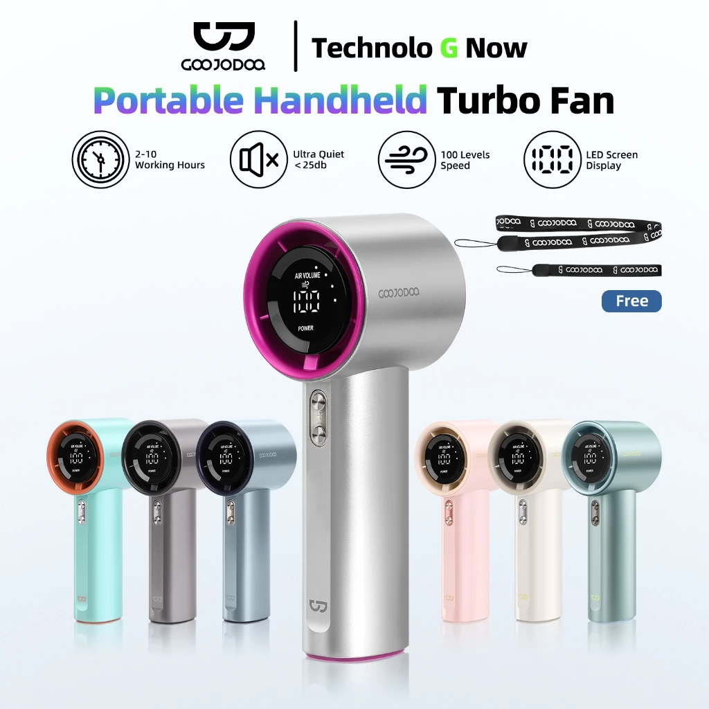 Bảo hành 6 tháng Quạt mini GOOJODOQ 100 tốc độ gió có thể điều chỉnh màn hình...