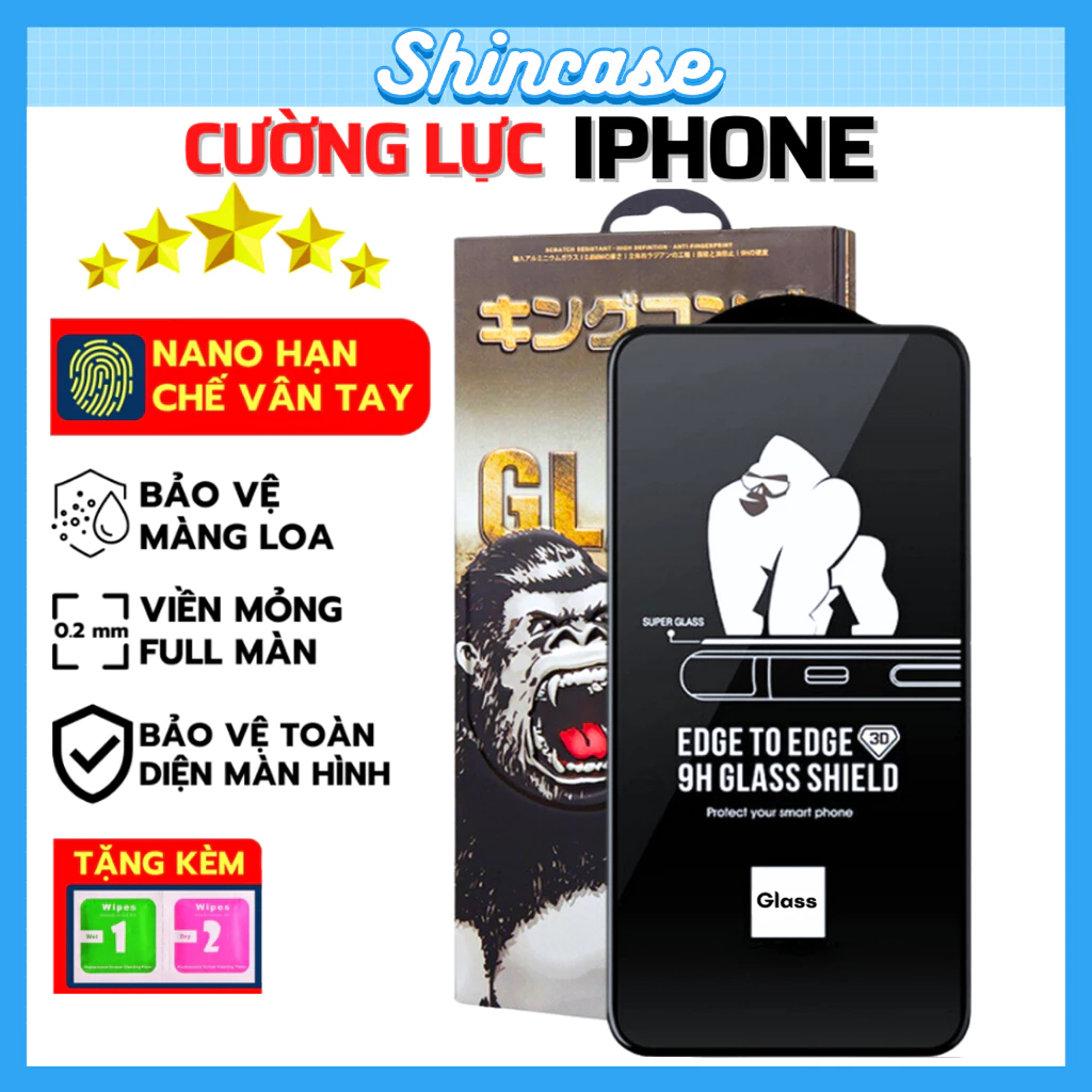 Kính Cường Lực iPhone KK 4D Cao Cấp Full Màn iPhone...