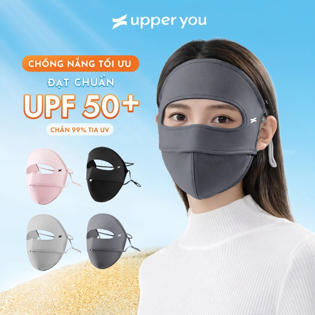 Khẩu Trang Chống Nắng Full Mặt Chống UV UPPER YOU Mịn Mát Thoáng Khí - FM02