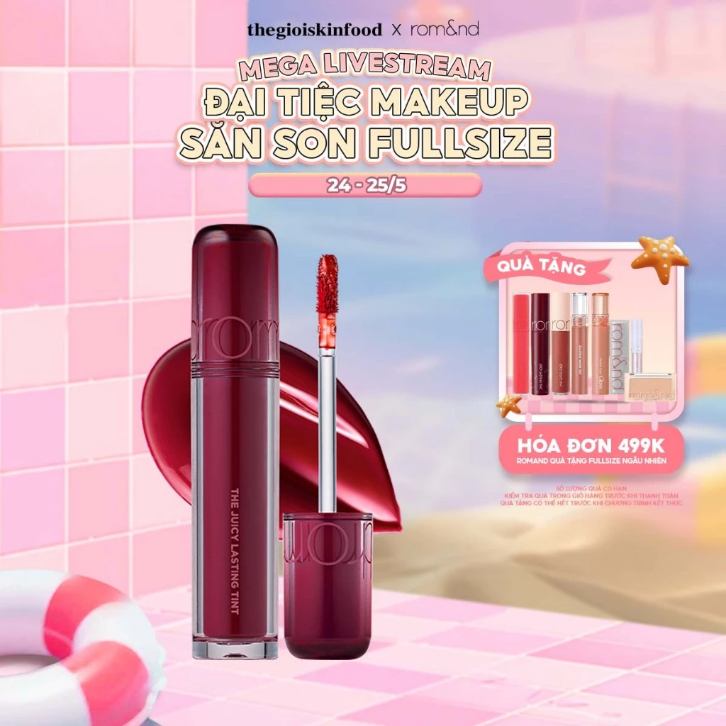 Son tint Romand căng bóng The Juicy Lasting Tint ThegioiSkinfood