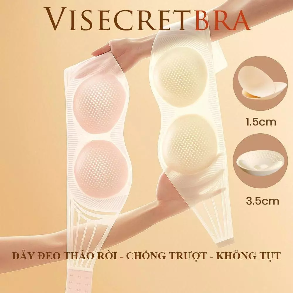 Áo Lót Nữ Áo Bra Nữ Visecret Bra Áo Không Dây Nâng Vòng 1 Không Gọng Có Mút Đệm...