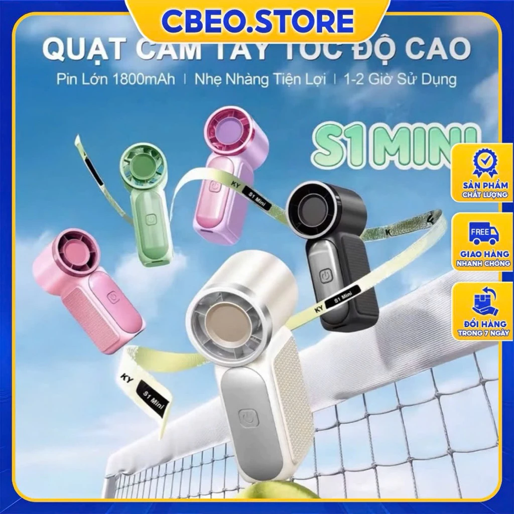 Quạt X688 Tặng dây ,sạc Mini tốc độ cao, nhiều mức gió, làm mát nhanh, quạt...